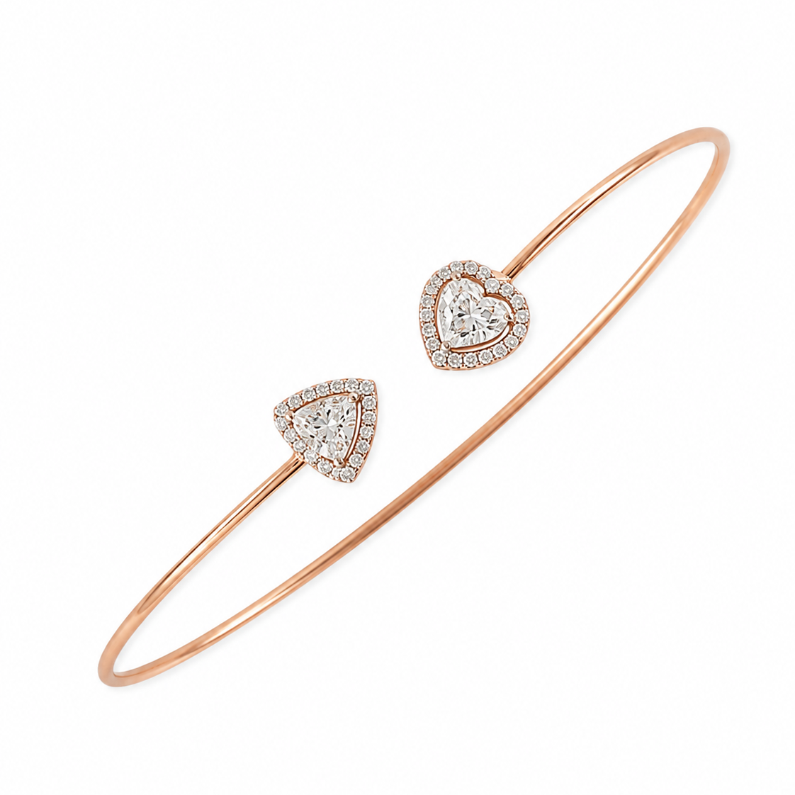 Heart & Trinity Diamond Bracelet