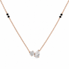 Toi et Moi Diamond Mangalsutra – 0.75 Ct Round and Pear