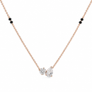 Toi et Moi Diamond Mangalsutra – 0.75 Ct Round and Pear