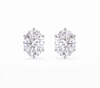 Oval studs - Crown setting