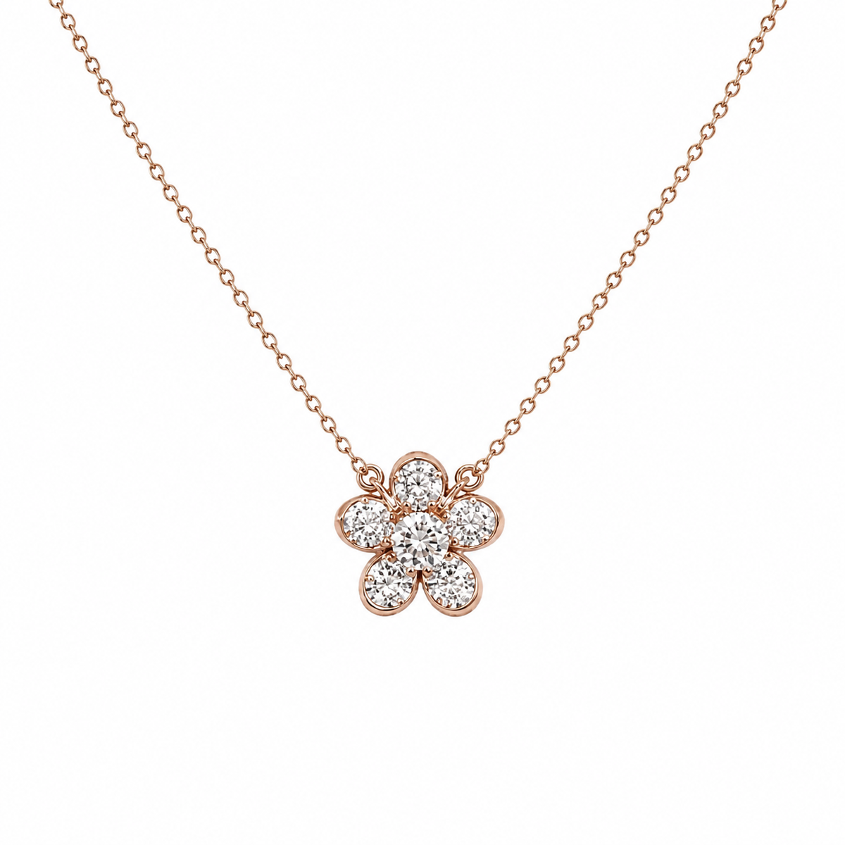 Flower Stone Necklace