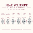 Classic solitaire ring - Pear 2ct