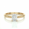Classic solitaire ring - Emerald 1ct