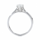 Classic solitaire ring - Pear 1ct