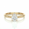 Classic solitaire ring - Pear 1ct