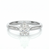 Classic solitaire ring - Pear 1ct