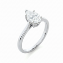 Classic solitaire ring - Pear 1ct