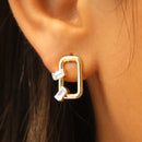 Baguette Link Studs