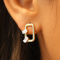 Baguette Link Studs