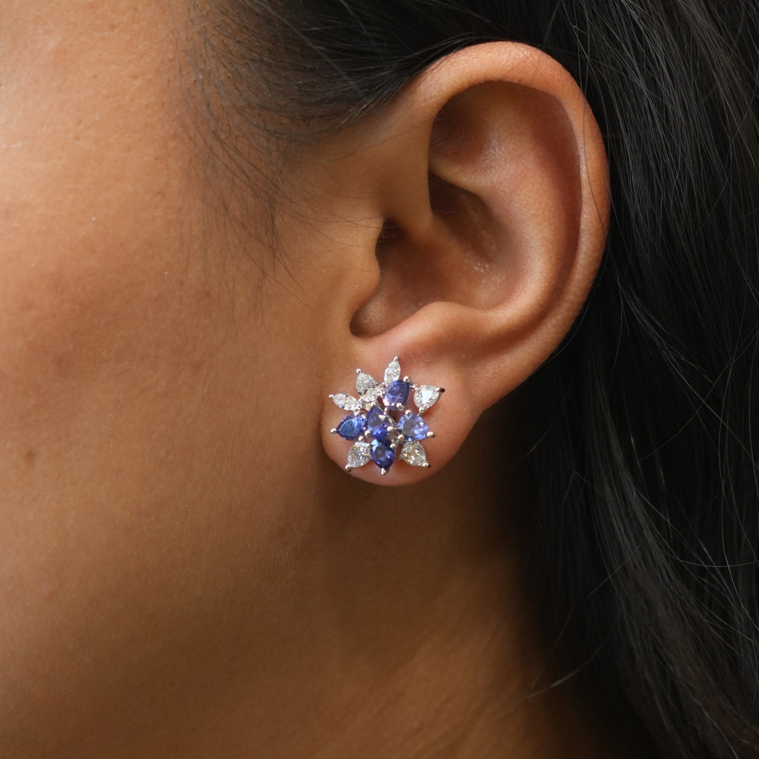 Azure Bloom Studs