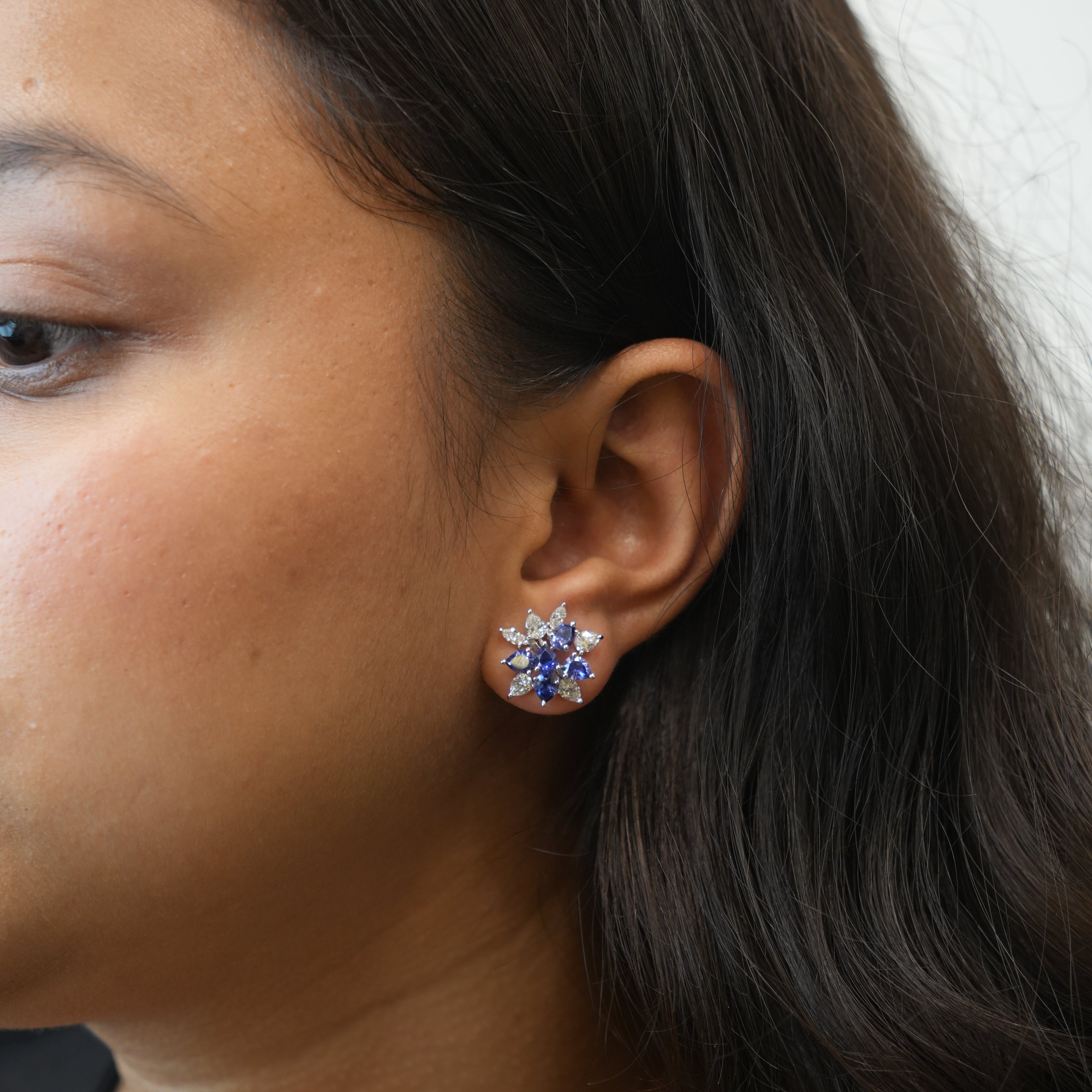 Azure Bloom Studs
