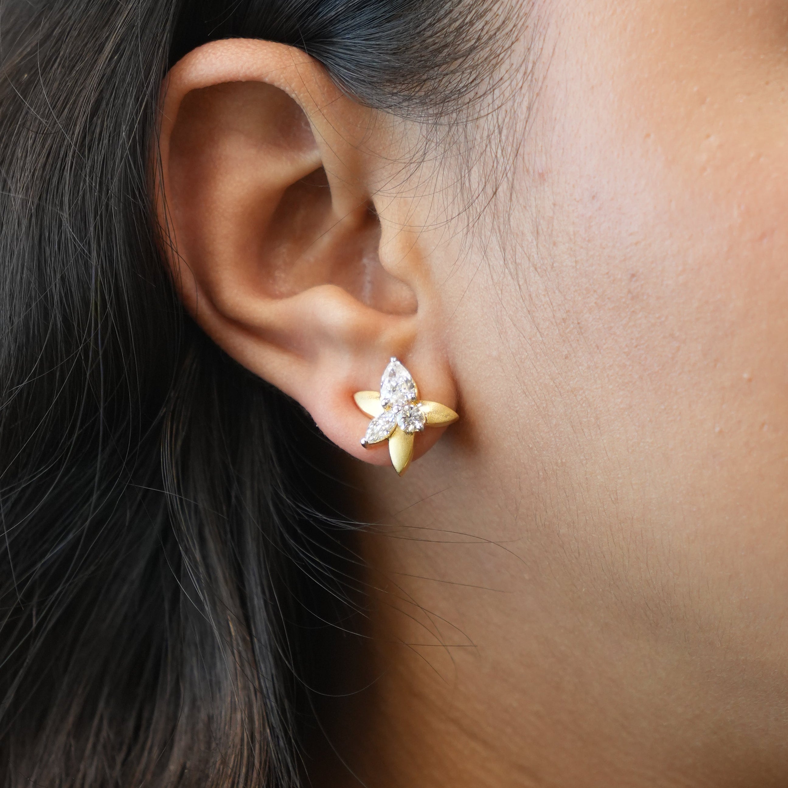 Golden Ivy Studs