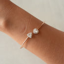 Heart & Trinity Diamond Bracelet