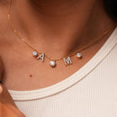 Diamond Initial Drop Necklace