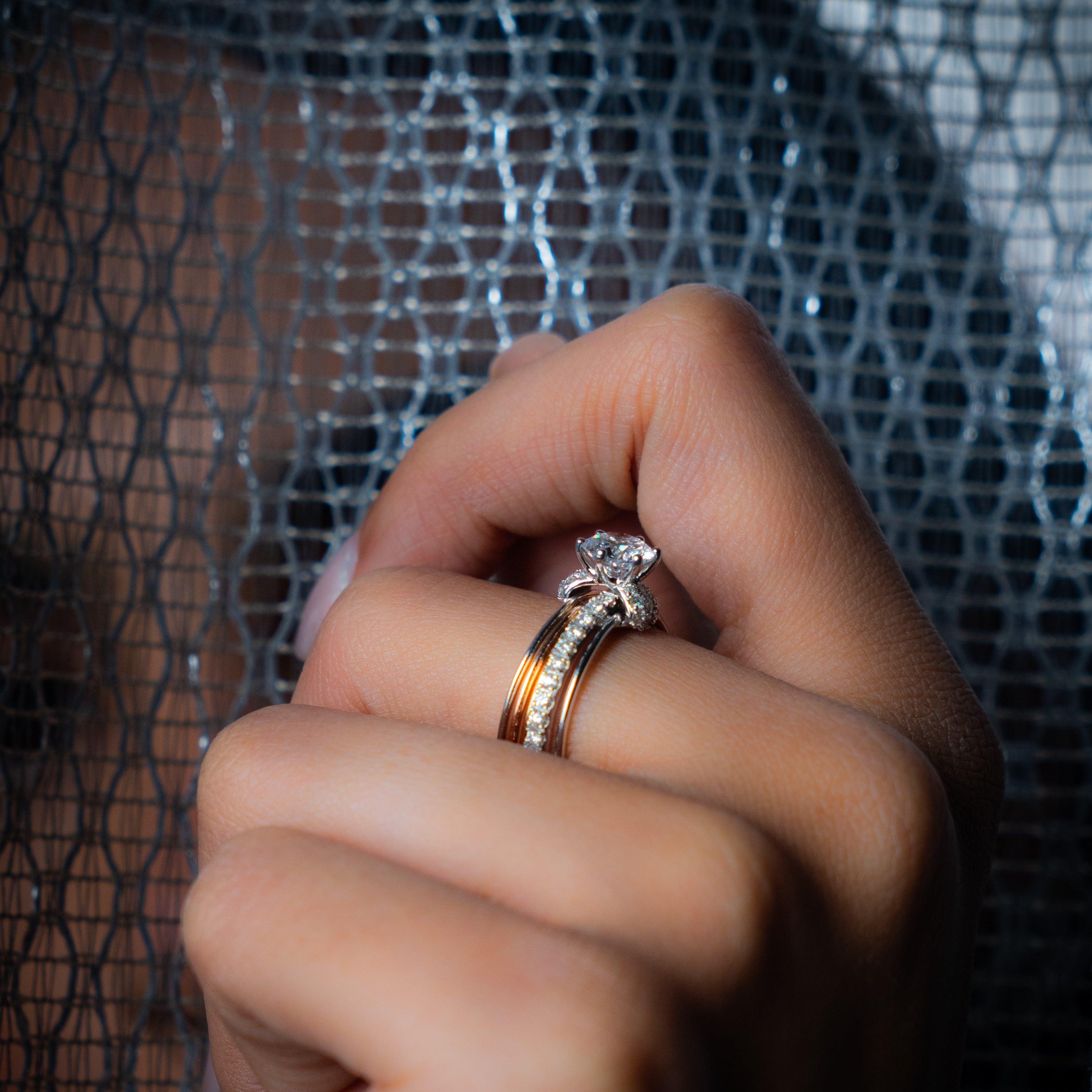 Trinity Spark Ring - 1 ct Round