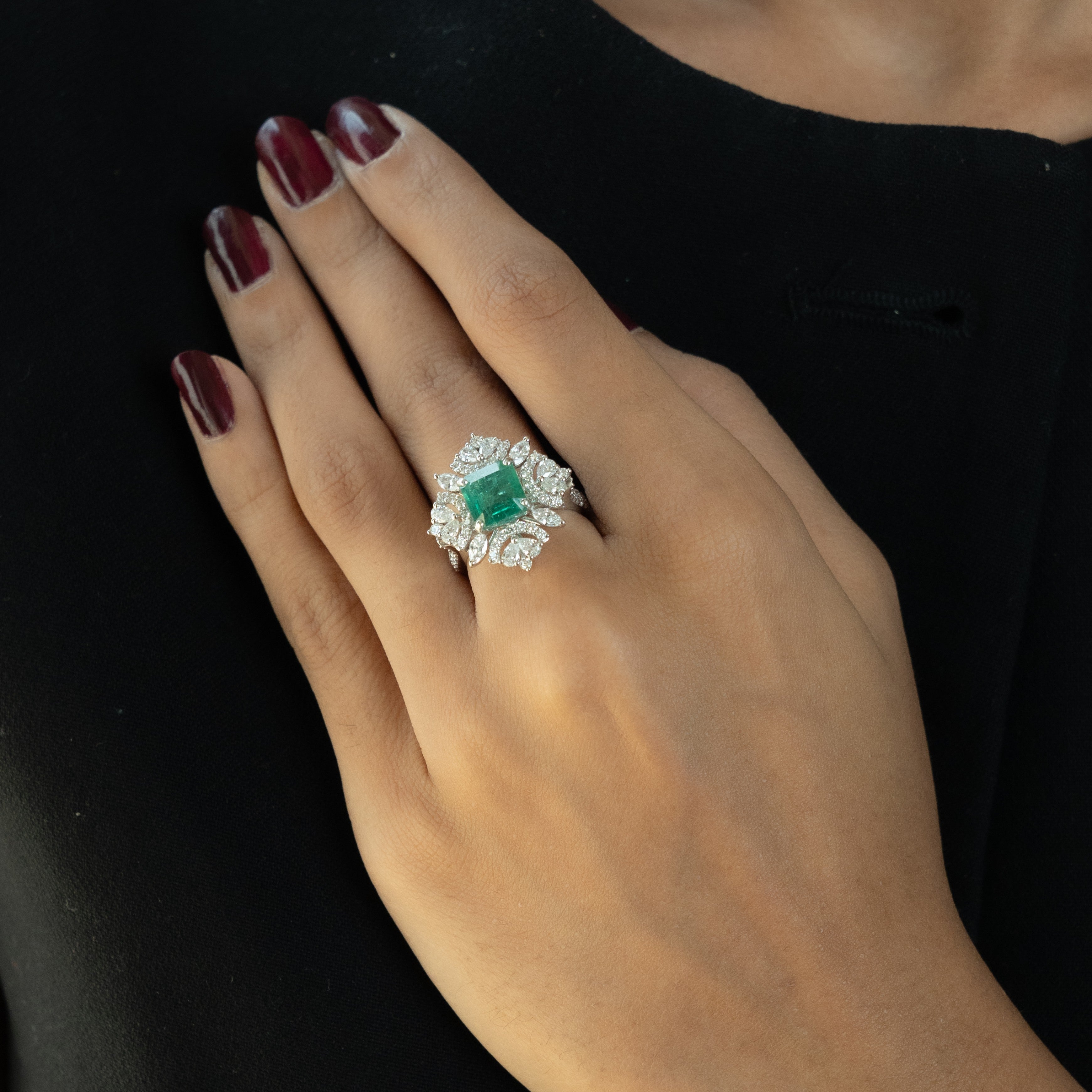 Versa Halo Convertible Ring Cum Pendant Proffini Jewels