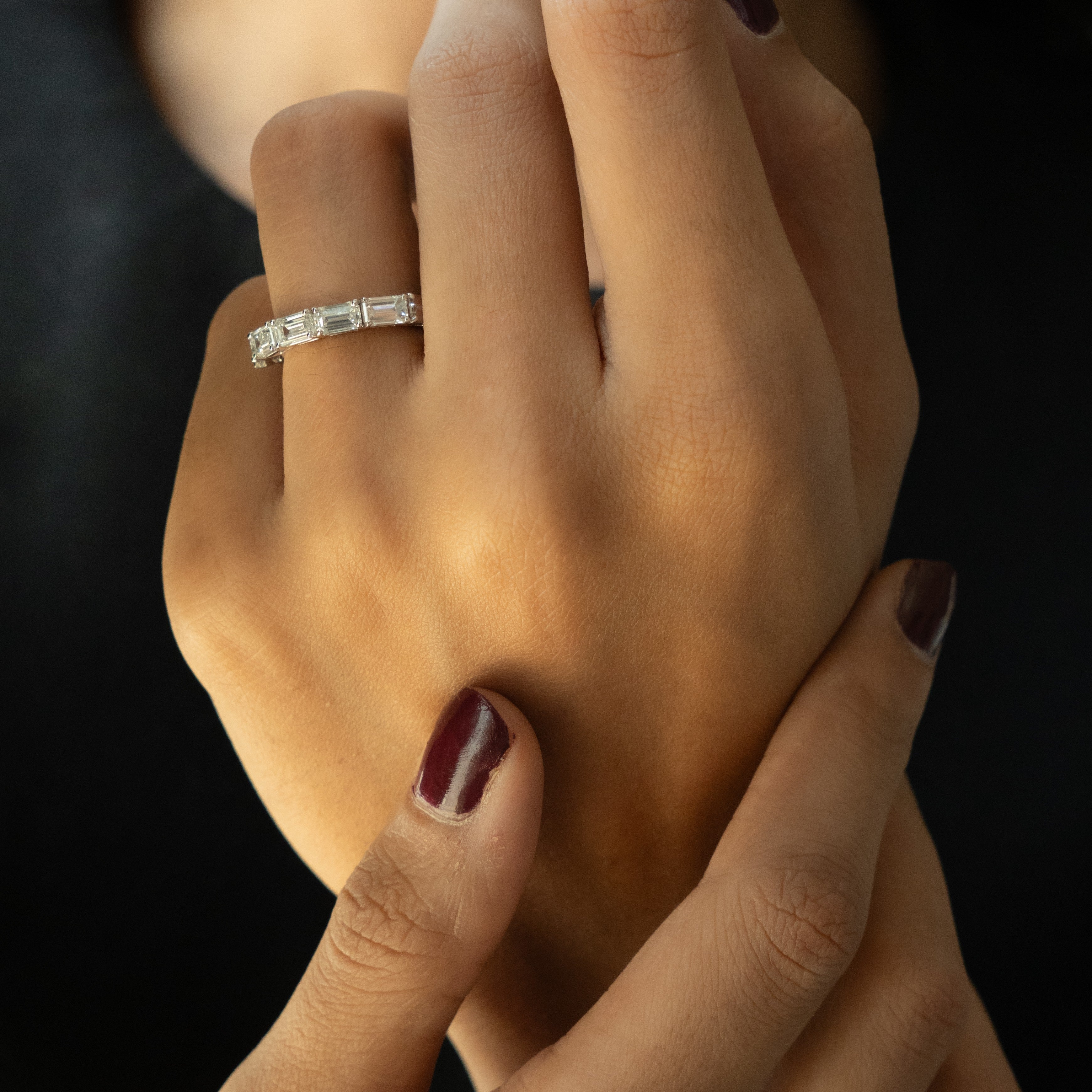 Half Emerald Band