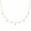 Marquise & Round Drilled Diamond Chain