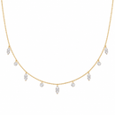 Marquise & Round Drilled Diamond Chain