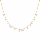 Aria Drilled Diamond Drop Chain