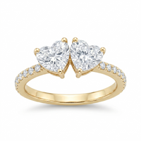 Duet Heart Ring
