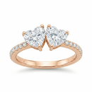 Duet Heart Ring