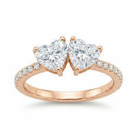 Duet Heart Ring