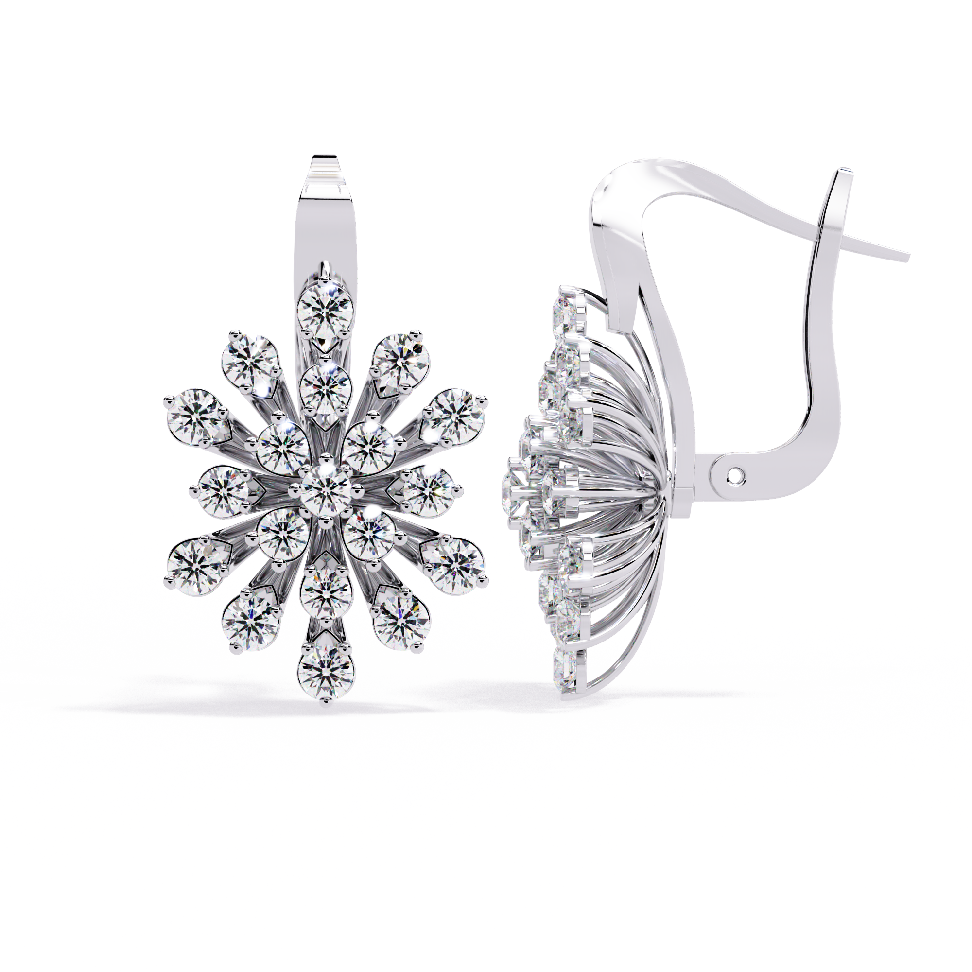 Floret Diamond Earrings