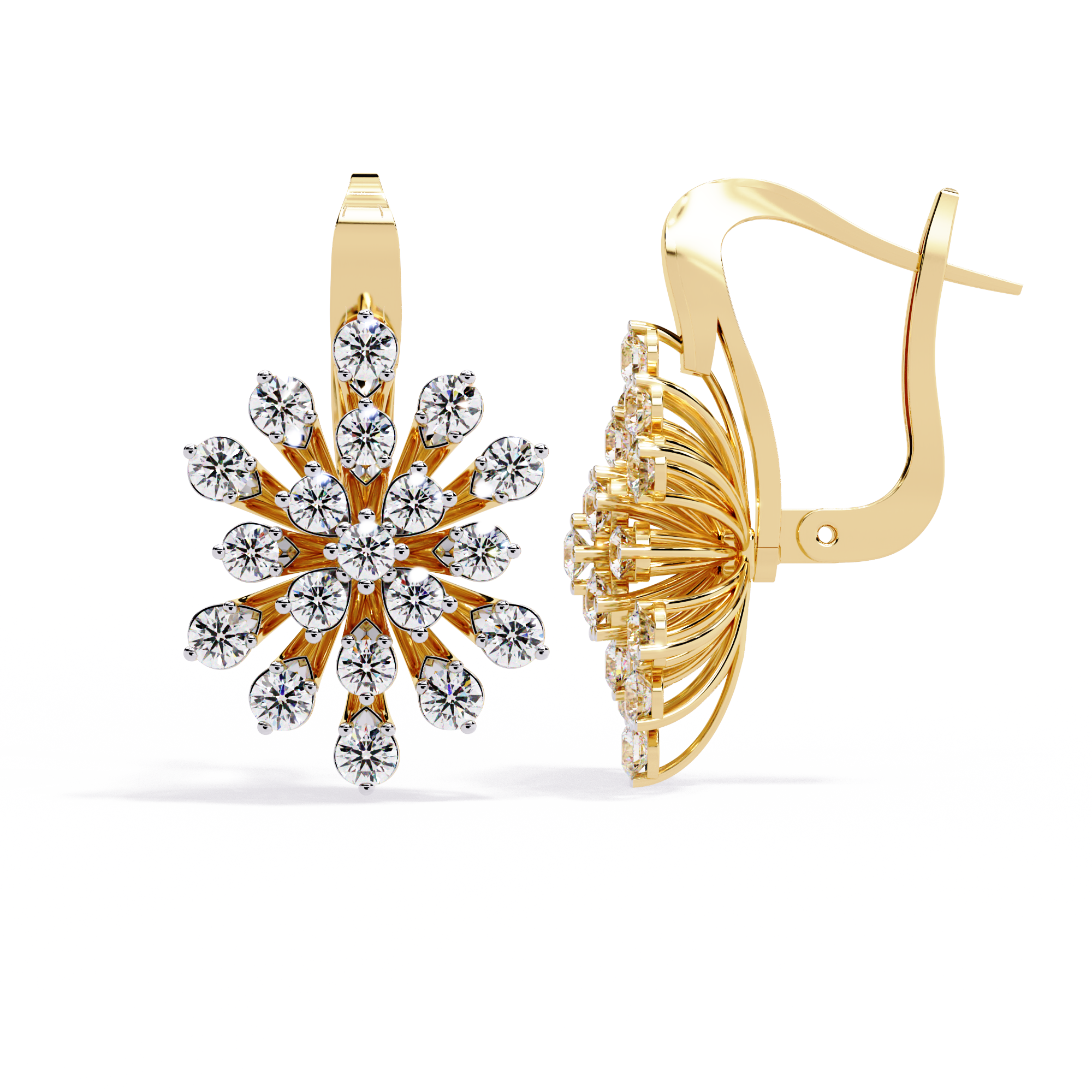 Floret Diamond Earrings