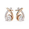 Axis Spark Earrings - 1.2 cts round