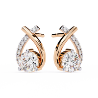 Axis Spark Earrings - 1.2 cts round