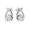 Axis Spark Earrings - 1.2 cts round