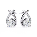 Axis Spark Earrings - 1.2 cts round
