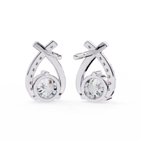 Axis Spark Earrings - 1.2 cts round