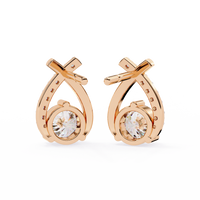Axis Spark Earrings - 1.2 cts round