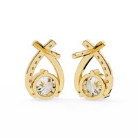 Axis Spark Earrings - 1.2 cts round