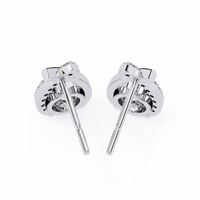 Axis Spark Earrings - 1.2 cts round