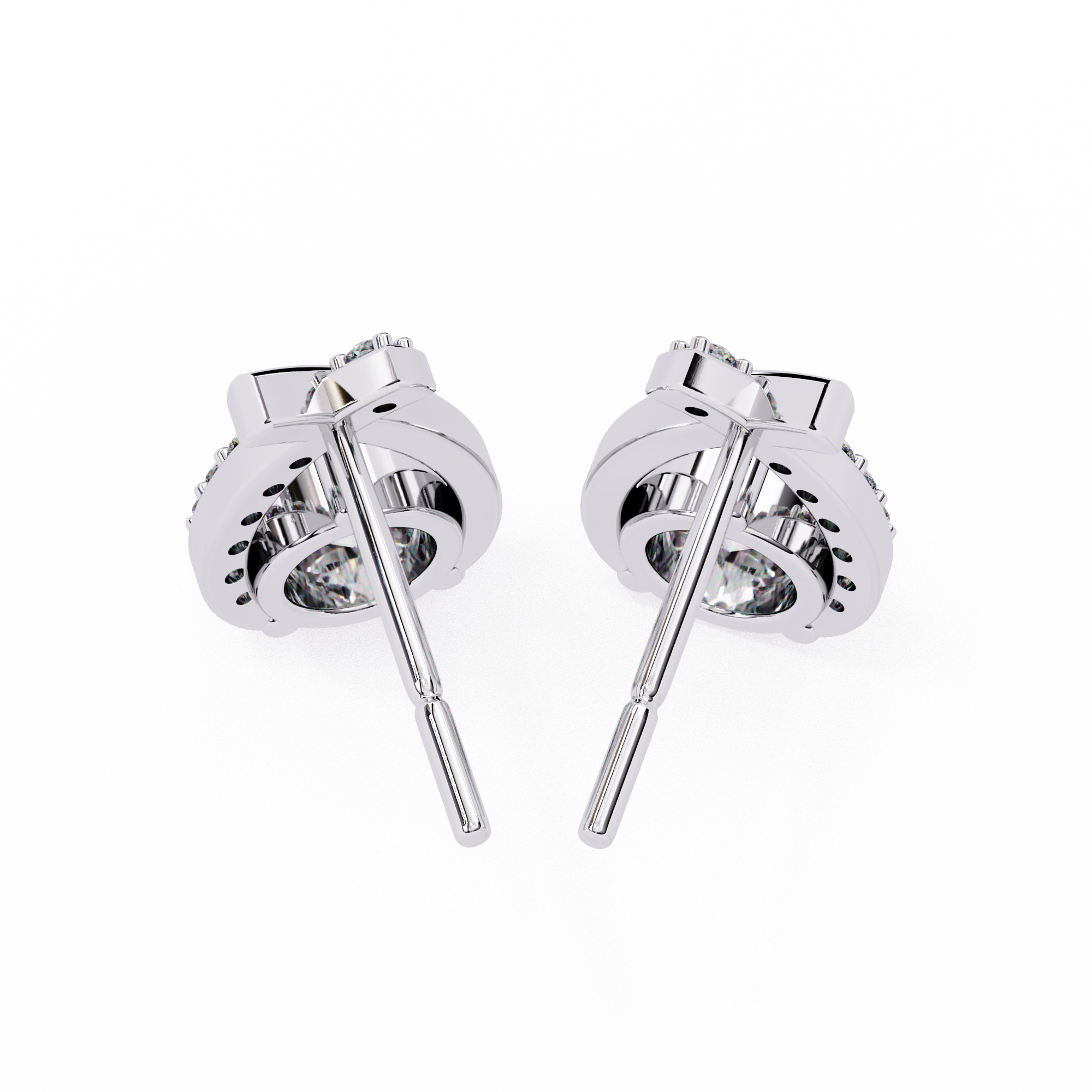 Axis Spark Earrings - 1.2 cts round