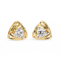 Triad Spark Stud Earrings - 0.7 cts