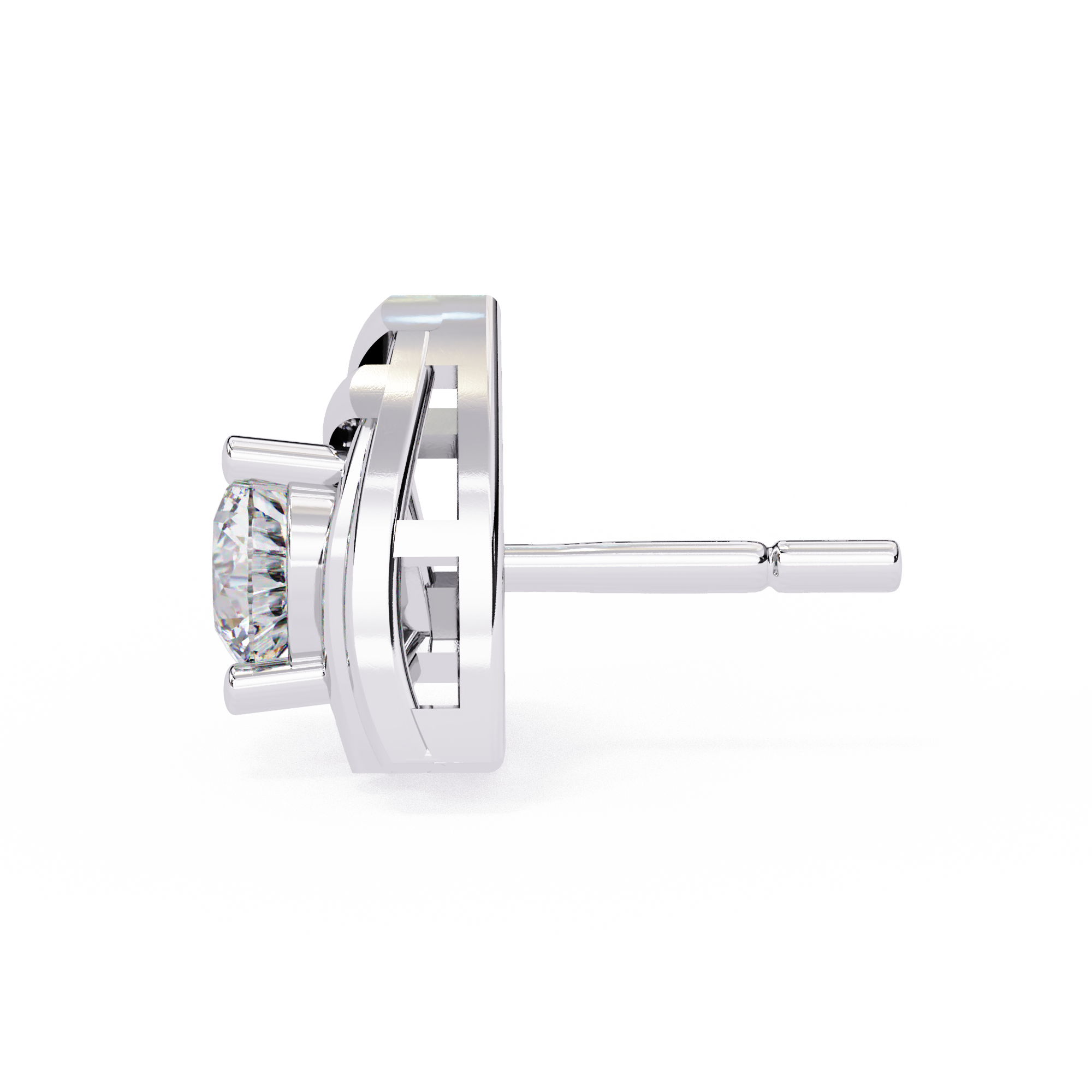 Triad Spark Stud Earrings - 0.7 cts