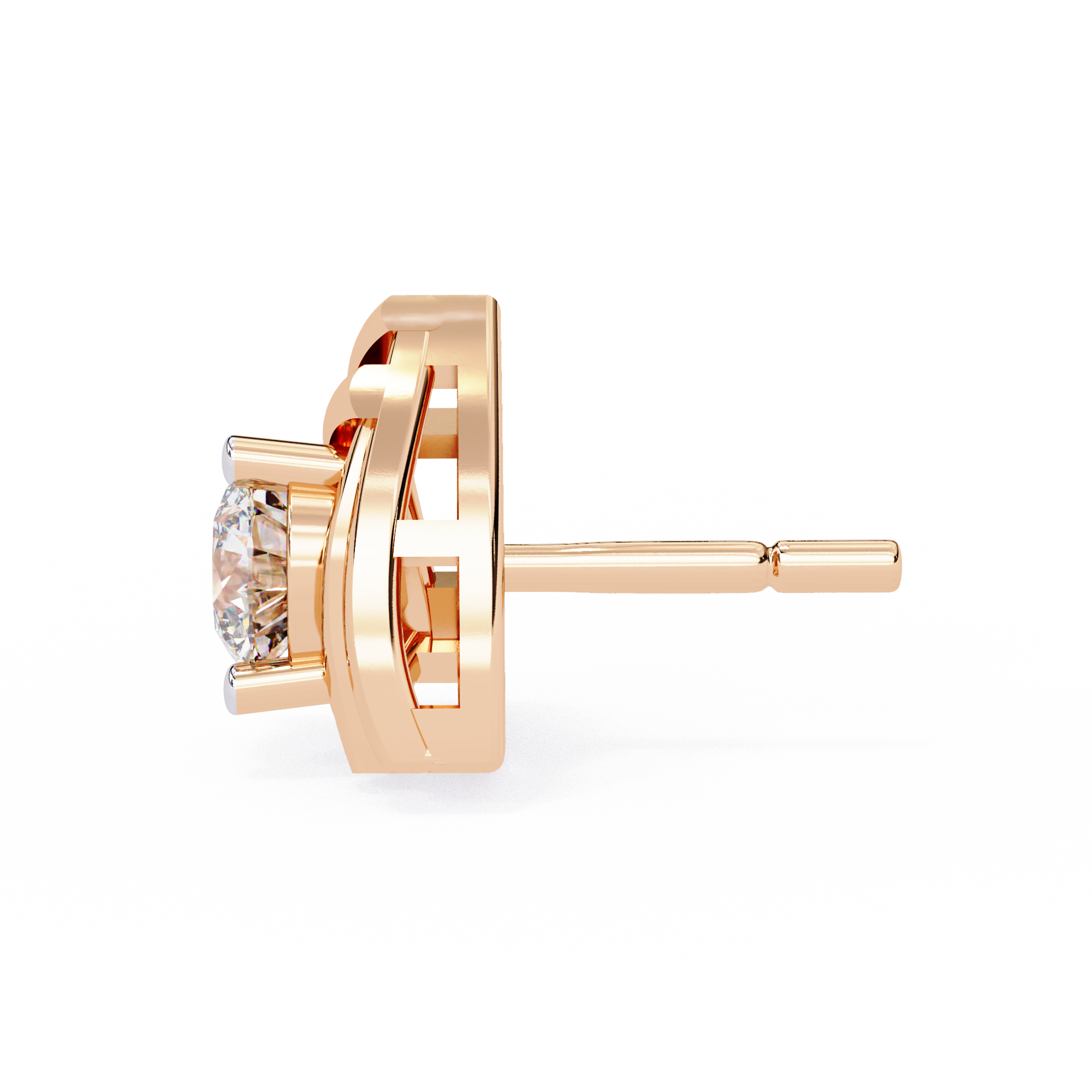 Triad Spark Stud Earrings - 0.7 cts