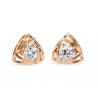 Triad Spark Stud Earrings - 0.7 cts