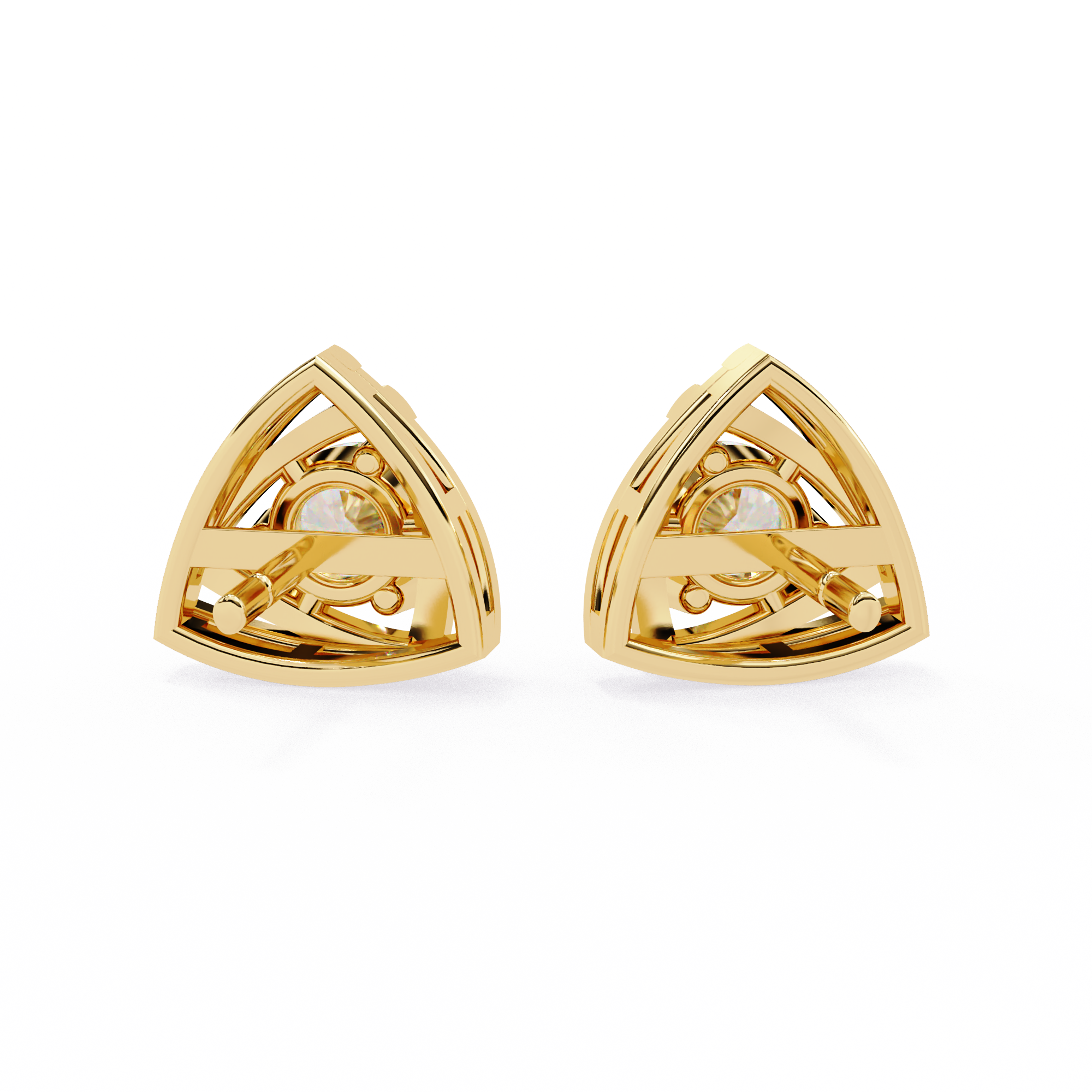 Triad Spark Stud Earrings - 0.7 cts