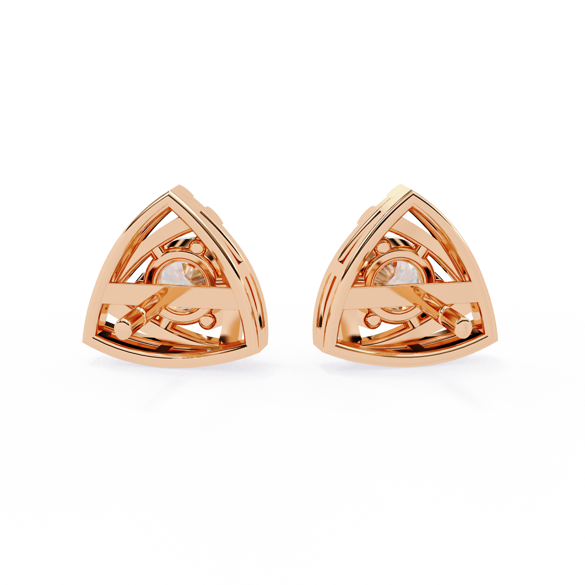 Triad Spark Stud Earrings - 0.7 cts