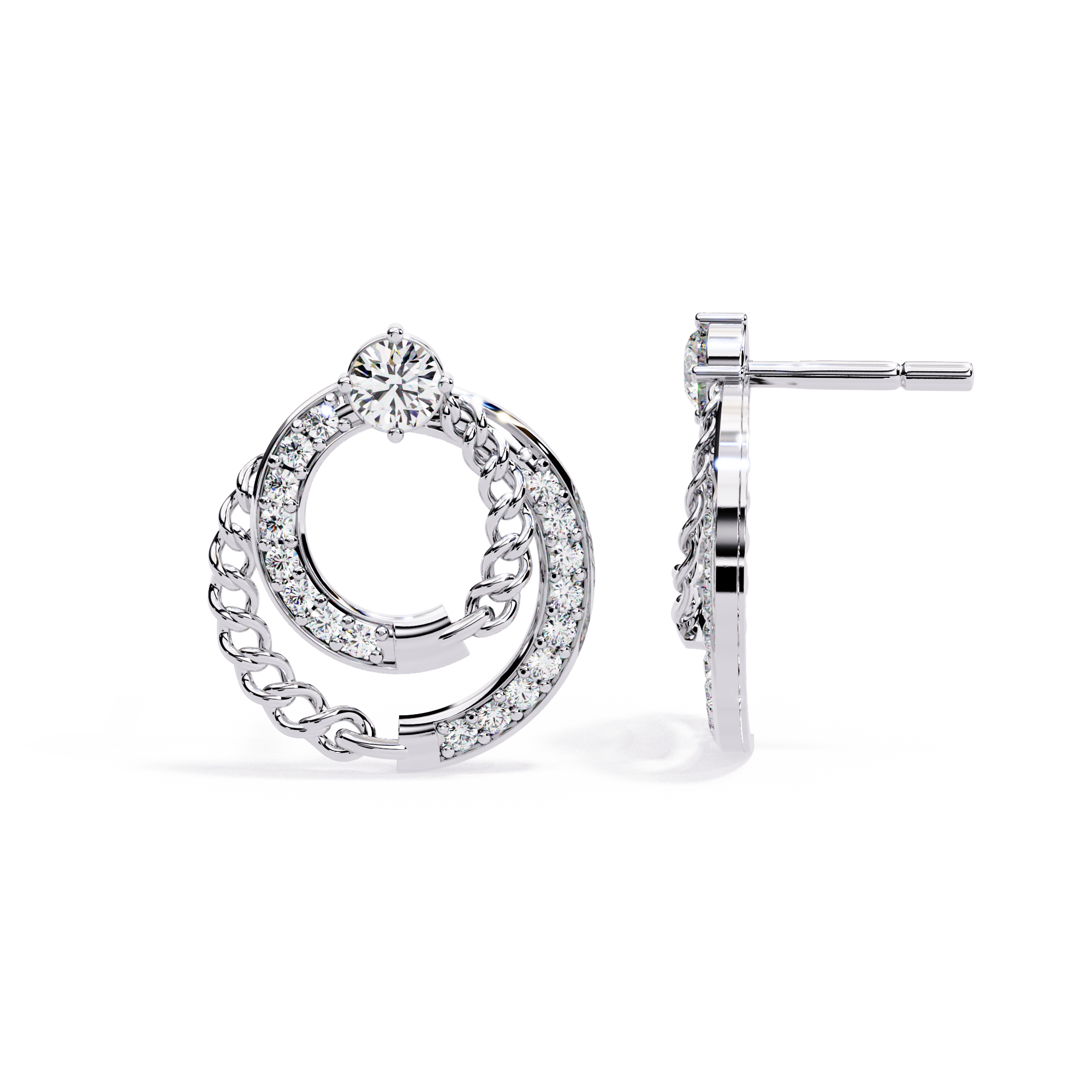 Helix Spark Stud Earrings