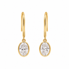 Amara Oval Diamond Drops Earrings