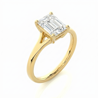 Split Band Ring - Emerald 1ct