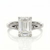 Split Band Ring - Emerald 0.5ct