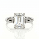 Split Band Ring - Emerald 1ct