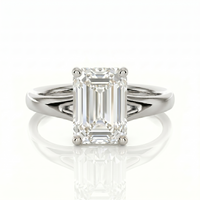 Split Band Ring - Emerald 1ct